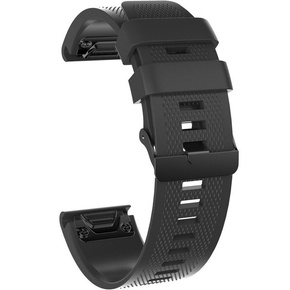 Силіконовий  ремінець для годинника Garmin Fenix 3/5X/3HR/5X Plus/6X/6X Pro - Black