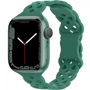 Силіконовий ремінець для Apple Watch 1/2/3/4/5/6/7/8/SE/ULTRA 42/44/45/49mm, Green