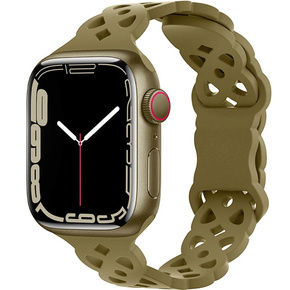 Силіконовий ремінець для Apple Watch 1/2/3/4/5/6/7/8/SE/ULTRA 42/44/45/49mm, Olive