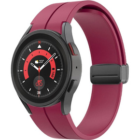 Силіконовий ремінець для Fitbit Inspire 3, Red Samsung Galaxy Watch 4 / 5 40/42/44/46/45MM PRO, Claret