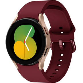 Силіконовий ремінець для Galaxy Watch 4 / 5, Wine Red