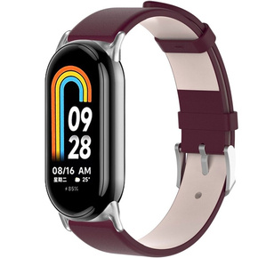 Силіконовий ремінець для Xiaomi Smart Band 8, Purplish Red