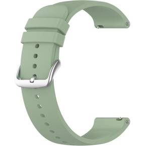 Силіконовий ремінець 20mm, Ice Pine Green/Silver Buckle