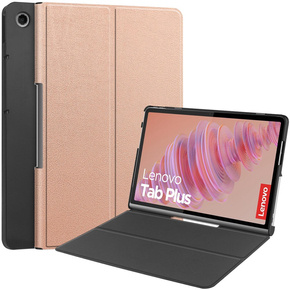 Чохол для Lenovo Tab Plus, Smartcase, рожевий rose gold