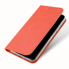 Чохол для Motorola Moto E13, Smart Magnet, червоний + скло 9H