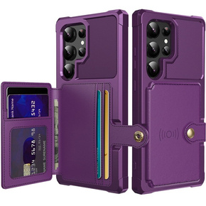 Чохол для Samsung Galaxy S24 Ultra, Card Holder Kickstand, фіолетовий