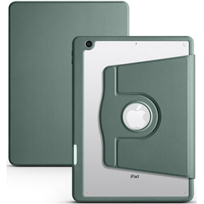 Чохол для iPad 10.2 2019 / 2020 / 2021, з місцем для стилуса, що обертається на 360°, зелений