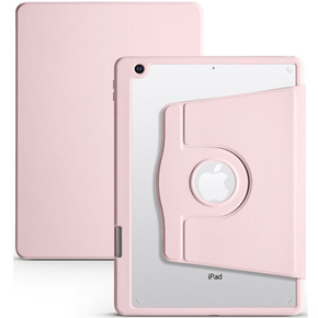 Чохол для iPad 10.2 2019 / 2020 / 2021, з місцем для стилуса, що обертається на 360°, рожевий