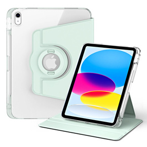 Чохол для iPad 10.9 2022 10 Gen, з місцем для стилуса, що обертається на 360°, зелений