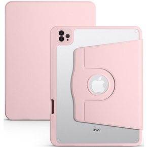 Чохол для iPad Pro 11 2020 / 2021 / 2022, з місцем для стилуса, що обертається на 360°, рожевий