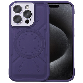 Чохол для iPhone 15 Pro, ERBORD Armor Mag, фіолетовий