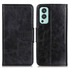 Чохол-книжка для OnePlus Nord 2 5G, Split Leather Wallet, чорний