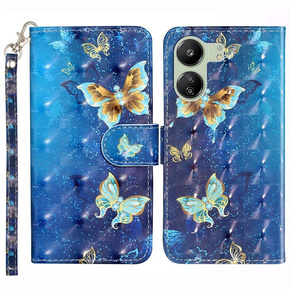 Чохол-книжка для Samsung Galaxy A05s, Wallet, Butterflies, м'яти