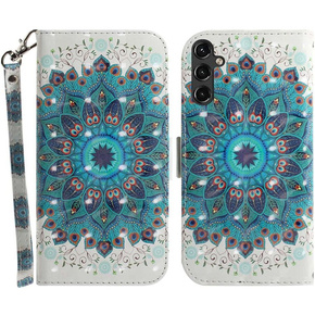 Чохол-книжка для Samsung Galaxy A14 4G/5G, Wallet mandala, білий