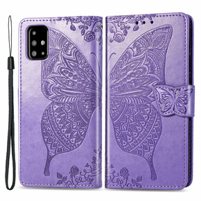 Чохол-книжка для Samsung Galaxy A51 4G, Butterfly, фіолетовий