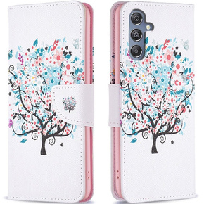 Чохол-книжка для Samsung Galaxy M34, Wallet, colorful tree, білий