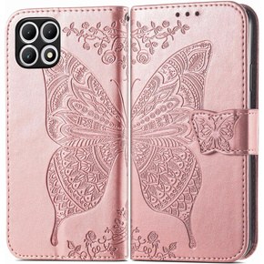 Чохол-книжка для T Phone 2 5G, Butterfly, рожевий rose gold