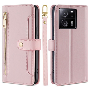 Чохол-книжка для Xiaomi 13T / 13T Pro / Redmi K60 Ultra Wallet Zipper Pocket, Wallet Zipper Pocket, рожевий