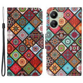 Чохол-книжка для Xiaomi Redmi 13C / Poco C65, Wallet, Ethnic Style, різнокольоровий