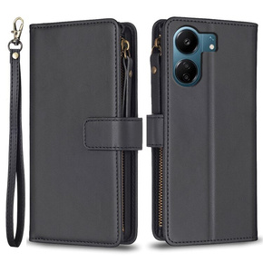 Чохол-книжка для Xiaomi Redmi 13C / Poco C65, Wallet Zipper Pocket, чорний