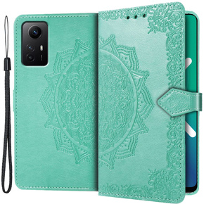 Чохол-книжка для Xiaomi Redmi Note 12S, Mandala, зелений