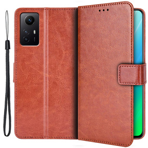 Чохол-книжка для Xiaomi Redmi Note 12S, Wallet, коричневий