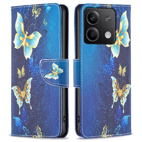 Чохол-книжка для Xiaomi Redmi Note 13 5G, Wallet, Butterflies м'яти
