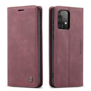 Чохол-сумка для Samsung Galaxy A52 / A52s, Leather Wallet Case, бордовий