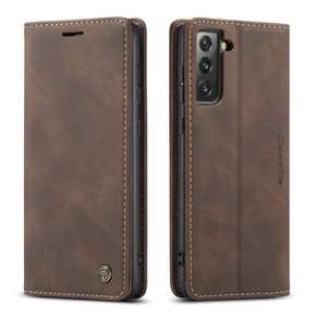 Чохол-сумка для Samsung Galaxy S21 FE, Leather Wallet Case, кава