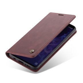 Чохол-сумка для Samsung Galaxy S9 Plus, Leather Wallet Case, бордовий