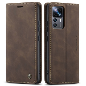 Чохол-сумка для Xiaomi 12T / 12T Pro, Leather Wallet Case, коричневий