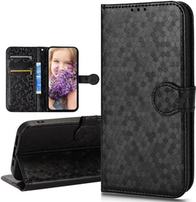 Чохол-фліп для Samsung Galaxy M15 5G, Wallet Rhombus, чорний