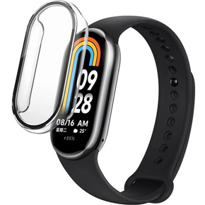 Чохол 2в1 + загартоване скло для Xiaomi Smart Band 8, прозорий