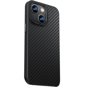 Чохол BENKS Kevlar для iPhone 14, Carbon Fiber, чорний