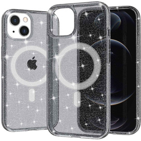 Чохол Dropproof Glitter MagSafe для iPhone 14 Plus, Black