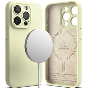 Чохол Ringke для iPhone 15 Pro, силіконовий MagSafe, зелений