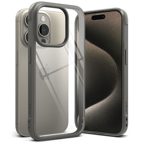 Чохол Ringke для iPhone 15 Pro Max, Fusion Bold MagSafe, матовий прозорий / чорний