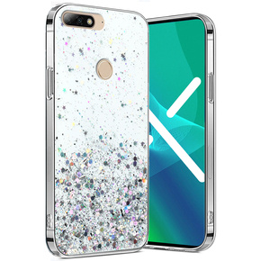 Чoхол до Huawei Y7 2018/Enjoy 8, Glittery, прозорий