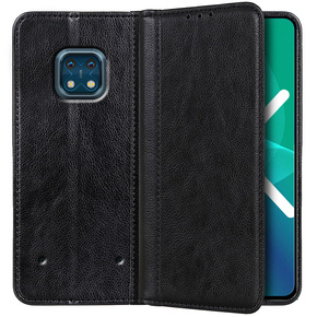 Чoхол до Nokia XR20, Wallet Litchi Leather, чорний