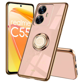 Чoхол до Realme C55, Electro Ring, рожевий rose gold