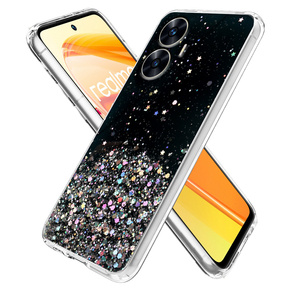 Чoхол до Realme C55, Glittery, чорний