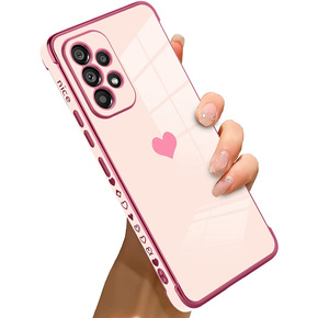 Чoхол до Samsung Galaxy A52/A52S, Electro heart, рожевий rose gold