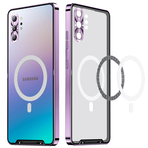 Чoхол до Samsung Galaxy Note 10+ Plus, CamShield MagSafe, прозорий / фіолетовий