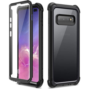 Чoхол до Samsung Galaxy S10 Plus, Dexnor Full Body Rugged, прозорий / чорний