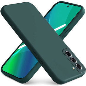 Чoхол до Samsung Galaxy S21 FE, Silicone Lite, темно-зелений