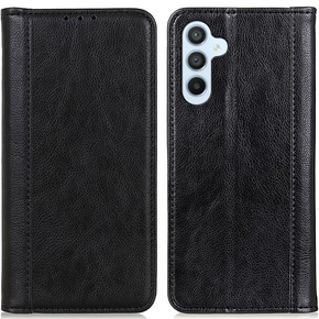 Чoхол до Samsung Galaxy S23 FE, Wallet Litchi Leather, чорний