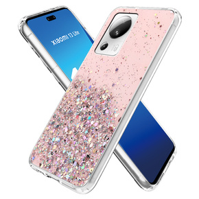 Чoхол до Xiaomi 13 Lite, Glittery, рожевий