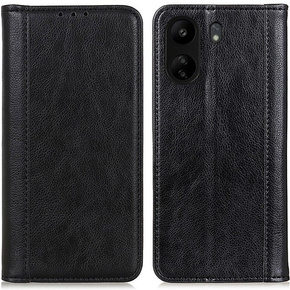 Чoхол до Xiaomi Redmi 13C / Poco C65, Wallet Litchi Leather, чорний