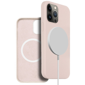 Чoхол до iPhone 13 Pro, Silicone MagSafe, світло-рожевий