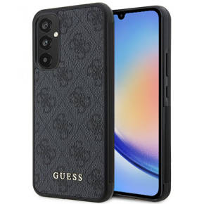 Чoхол GUESS до Galaxy A34 5G, 4G Metal Gold Logo, чорний